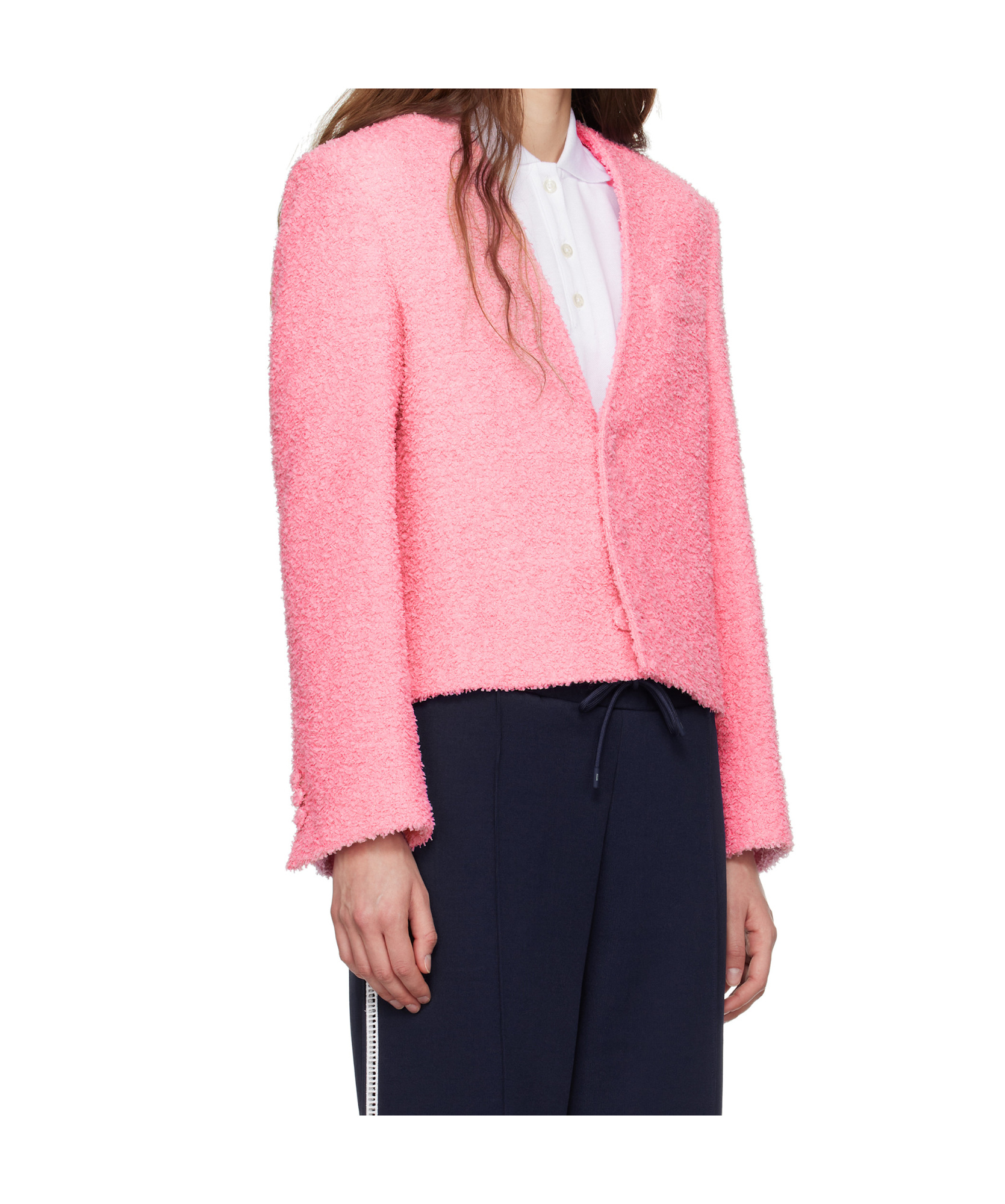 Msgm Long Sleeve Casual Jacket In Pink