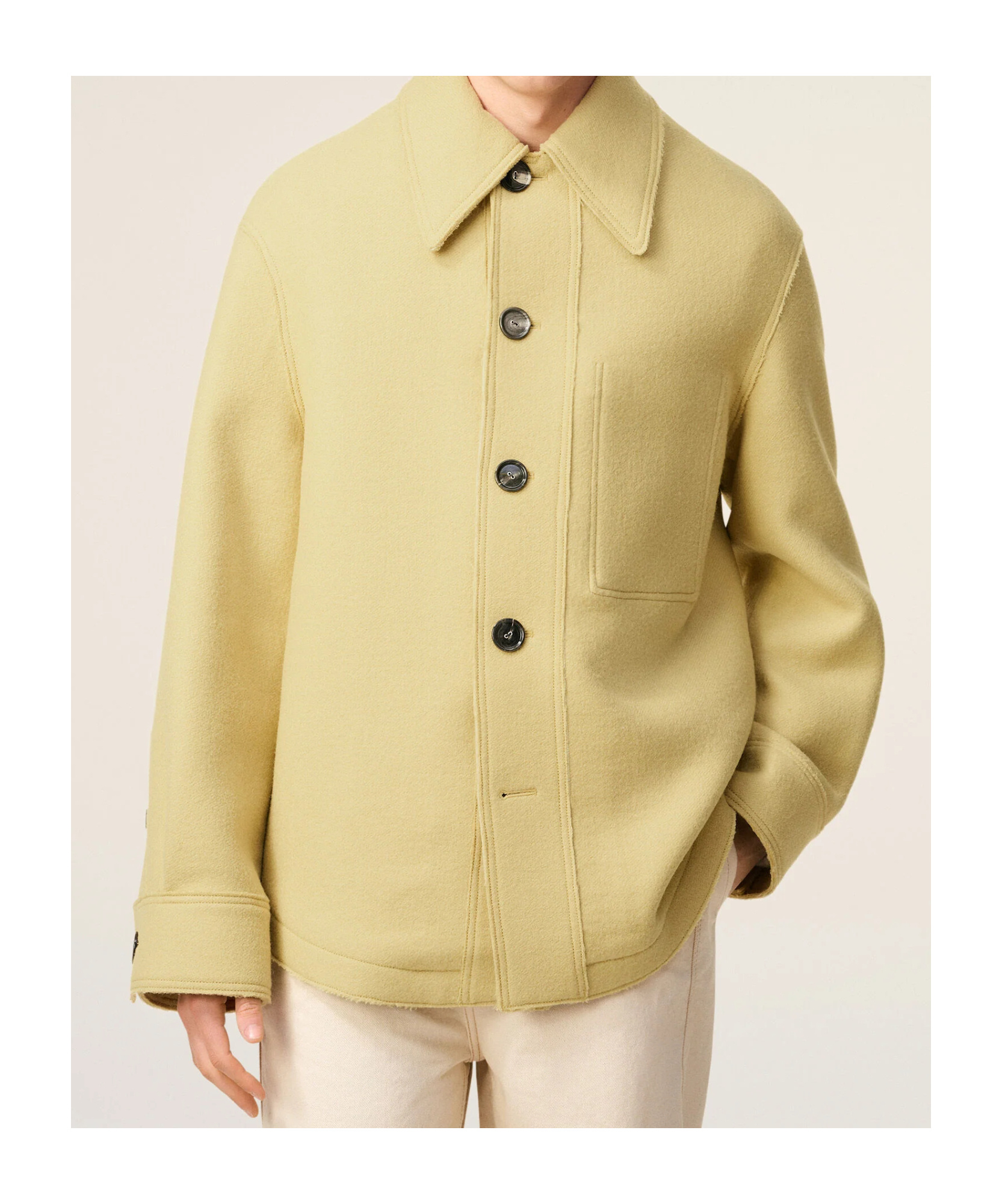 Ami Alexandre Mattiussi Ami Paris Buttoned Jacket In Green