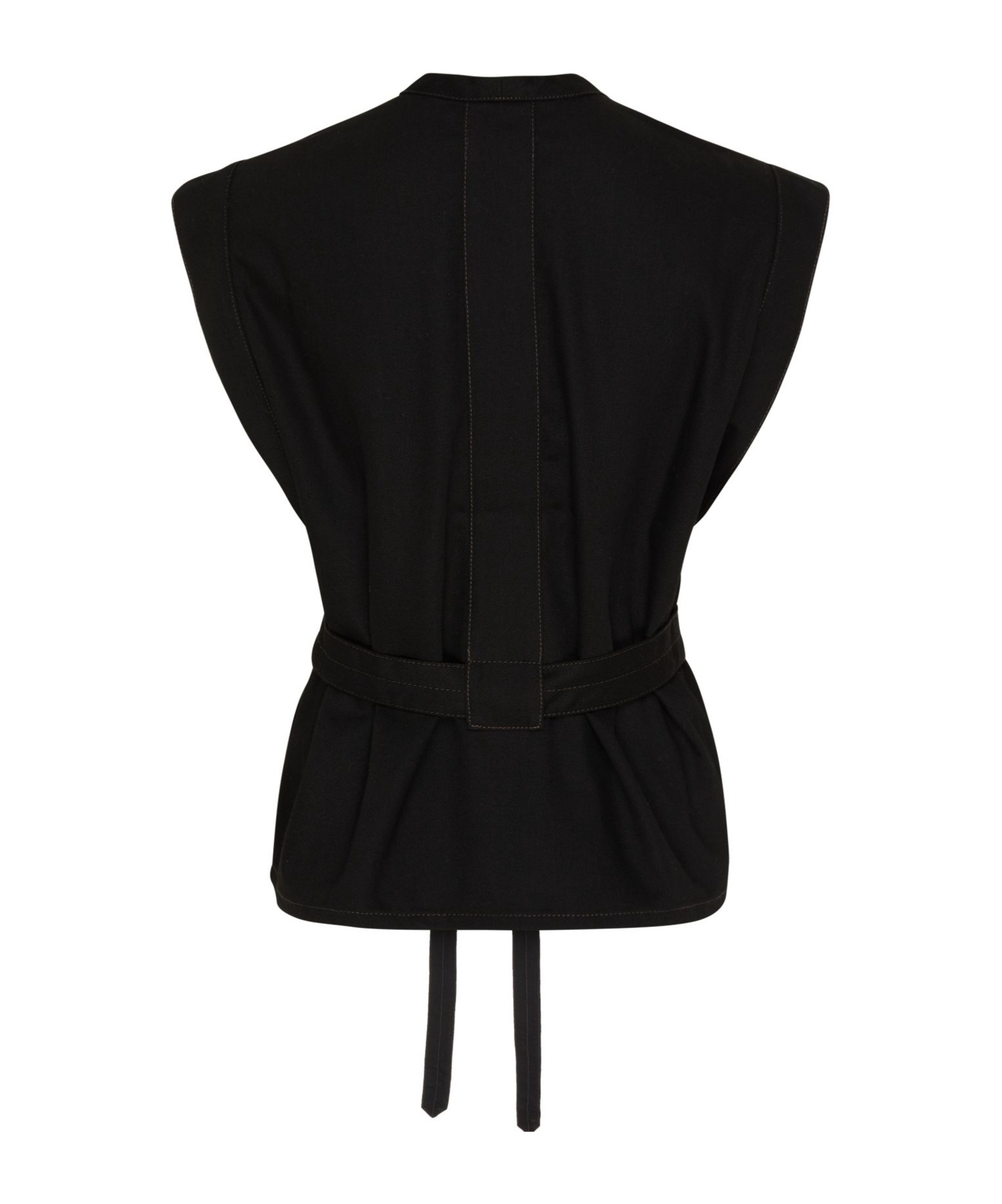 Shop Lemaire Sleeveless Blouse In Black