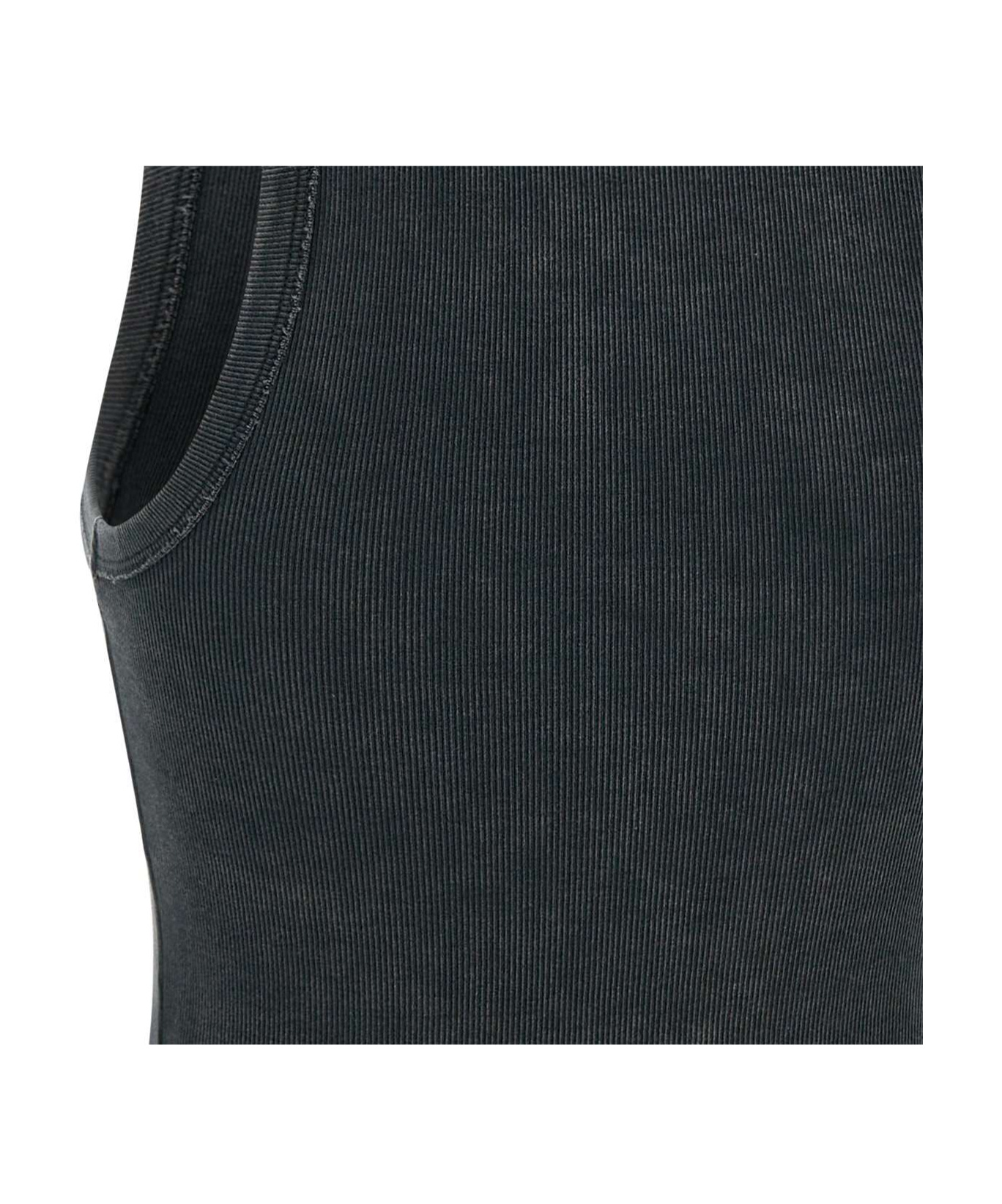 Shop Iceberg Round-neck Vest In Black