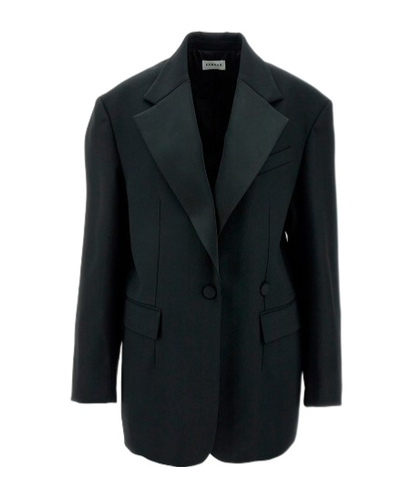 P.a.r.o.s.h Single-breasted Virgin Wool Blazer In Black