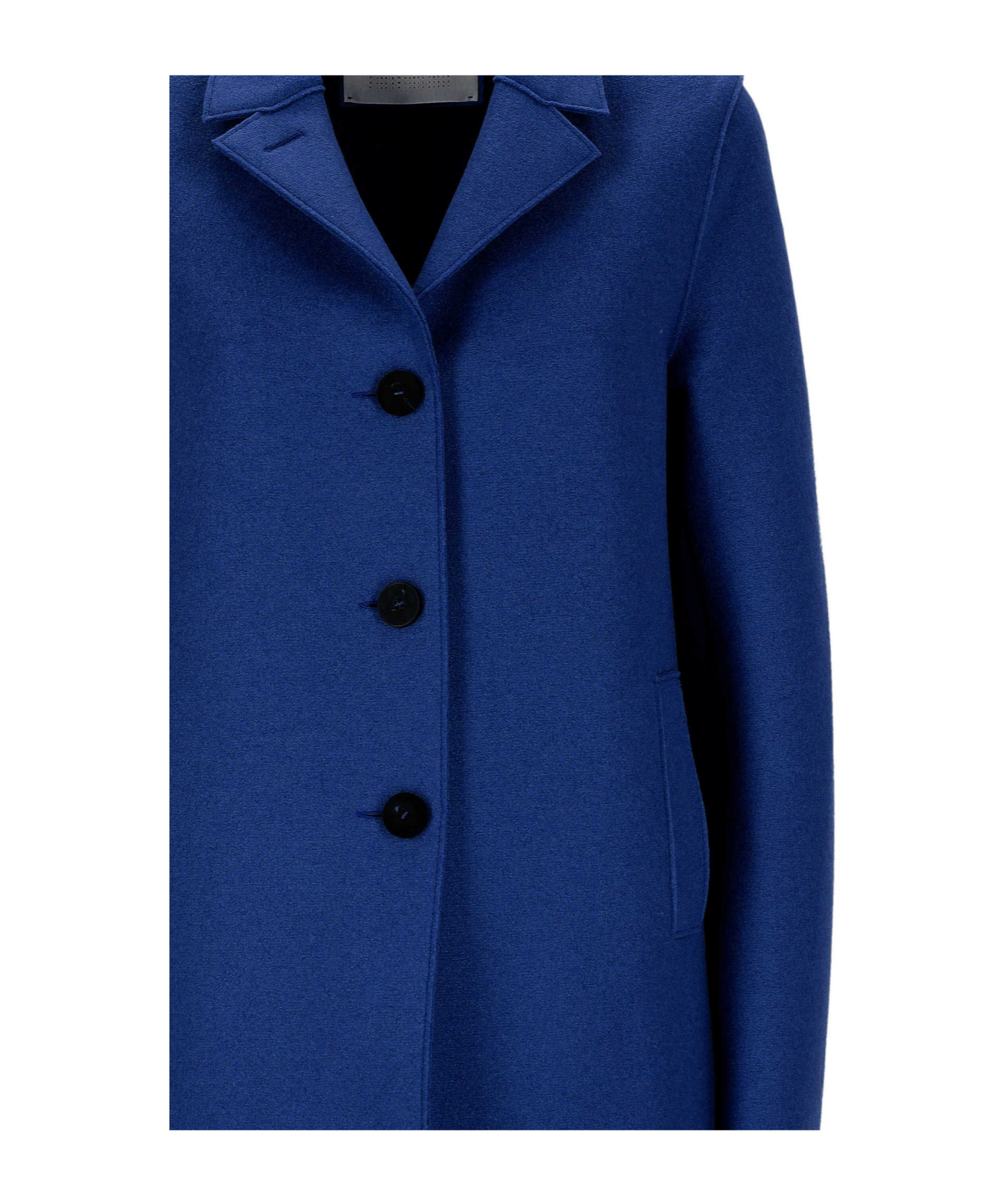 Harris Wharf London Button-fastening Wool Coat In Blue