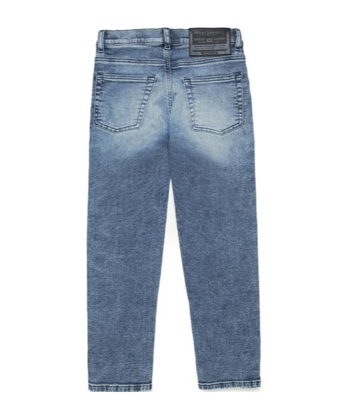 Diesel D-lucas Mid-rise Tapered Jeans In Light Blue