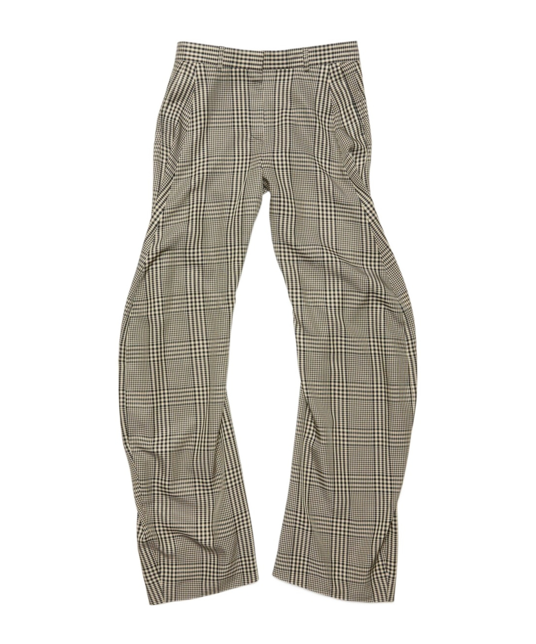 Acne Studios Checked Trousers In Gray