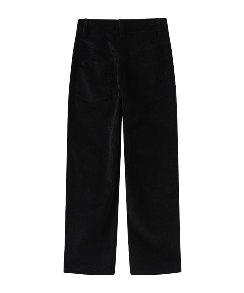 Marissa Chiara Belt Loop Casual Pants In Black