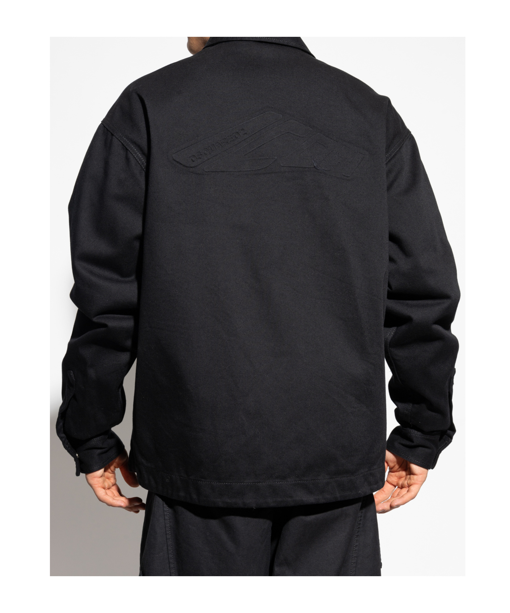 Dsquared2 Long Sleeve Denim Jacket In Black