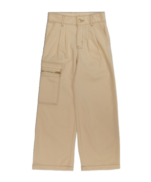 Jacquemus Lenfant Pleated Detail Twill Trousers In Nude