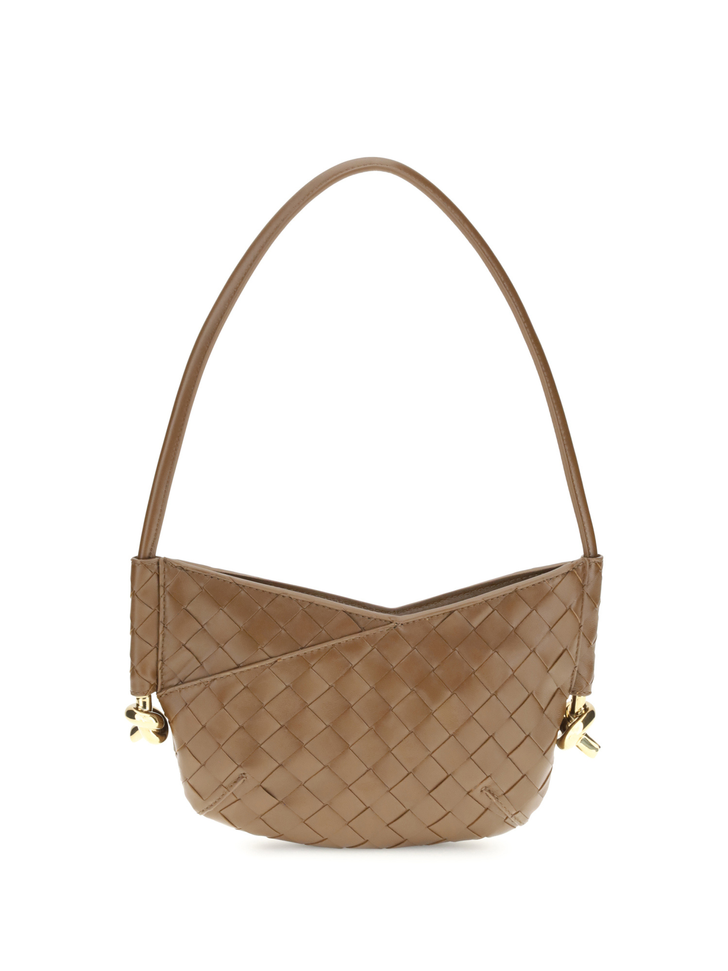 Bottega Veneta Women Mini Solstice Shoulder Bag In Brown