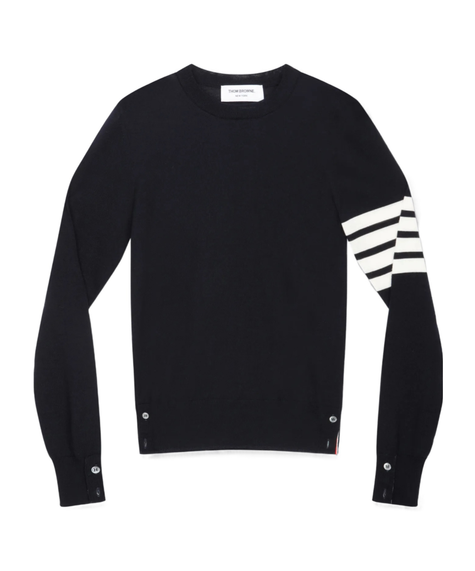 Thom Browne 4-bar Merino Jumper In Black