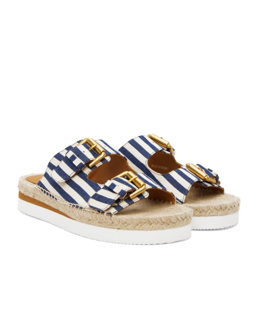 See By Chloé Glyn Buckle Slippers In Nude