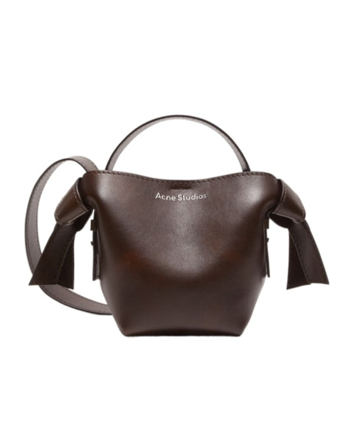 ACNE STUDIOS SMALL MUSUBI LEATHER TOTE BAG