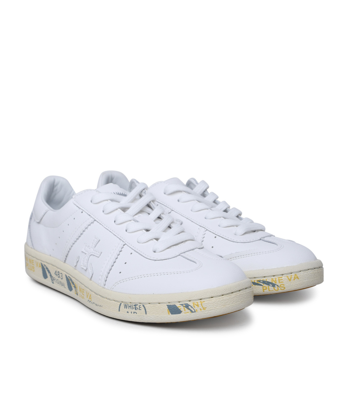 Premiata Bonnied Sneakers In Suede Blend In White