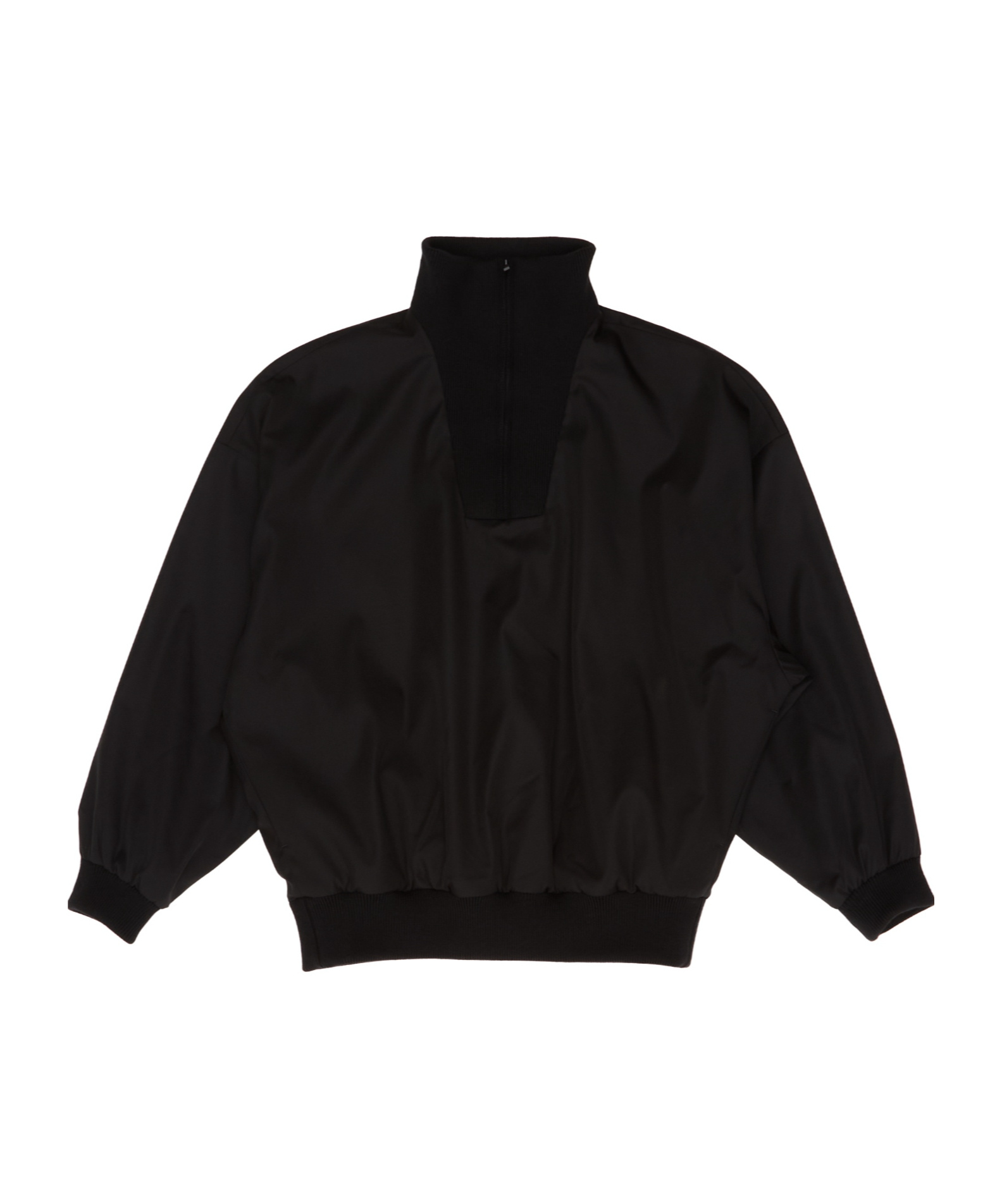 Fear Of God Half-zipped Pullover Jacket In Black