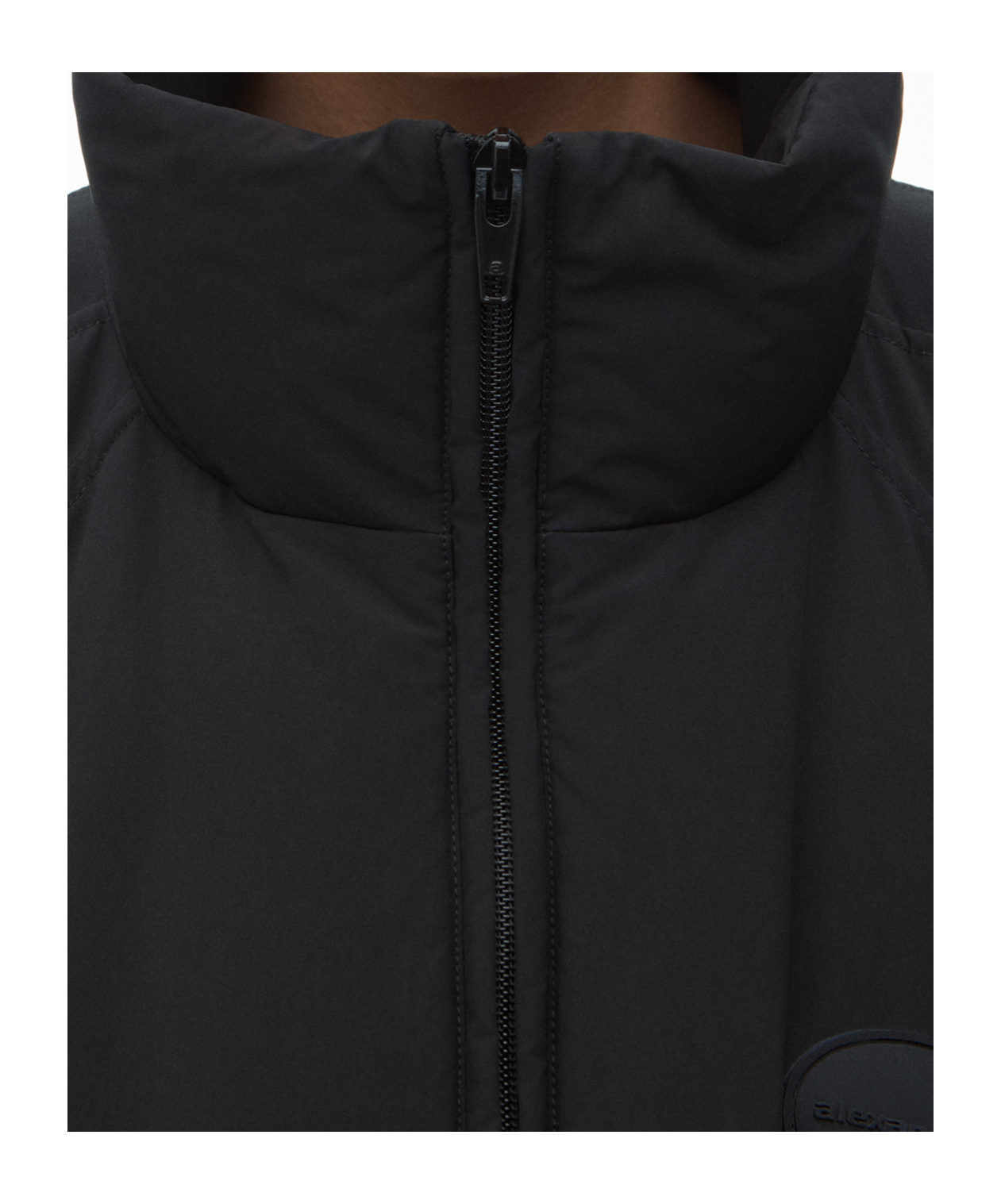Alexander Wang Decorative Filled Down Jacket In Black