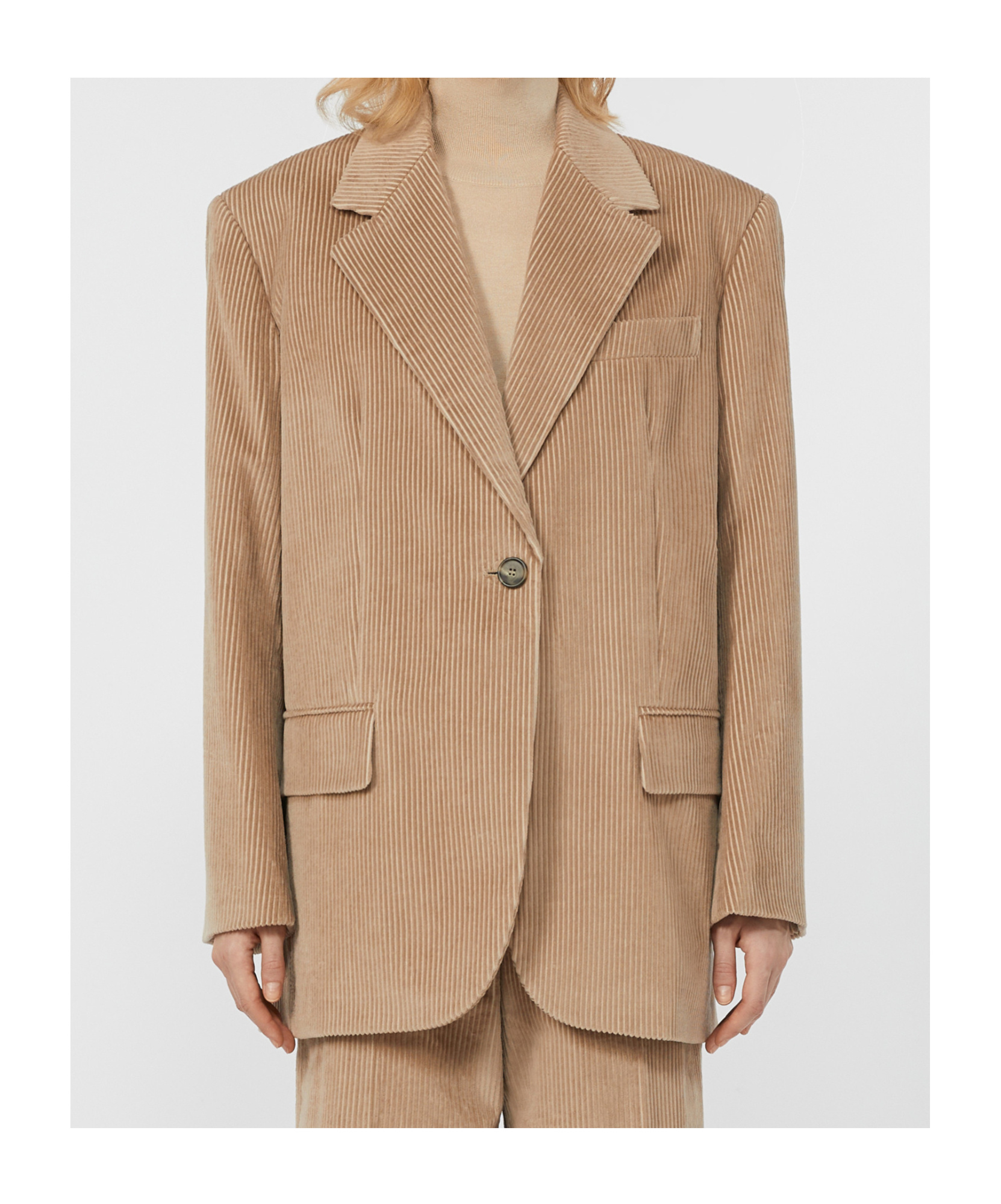 Weekend Max Mara Single Breasted Blazer In Brown