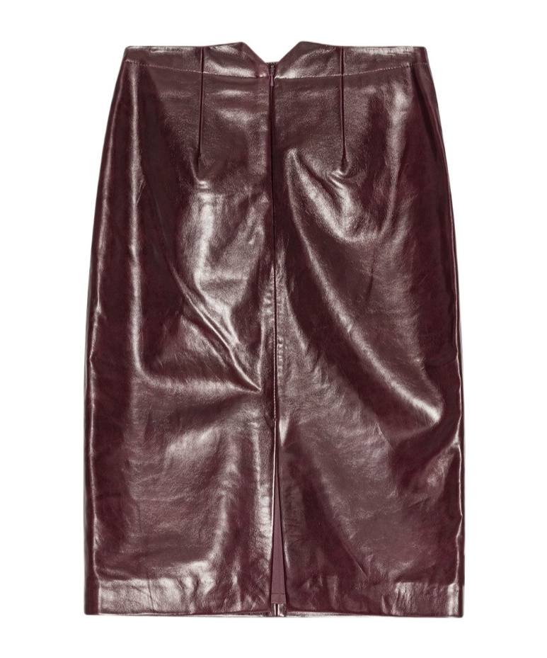 Remain Birger Christensen Leather Midi Skirt