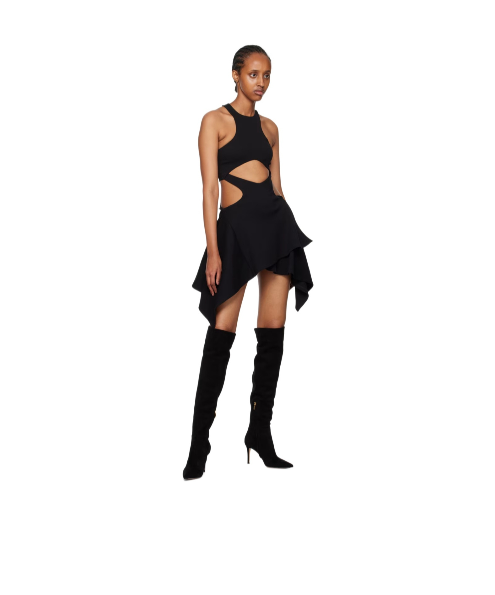 GIANVITO ROSSI POINTED HIGH-HEELED BOOTS