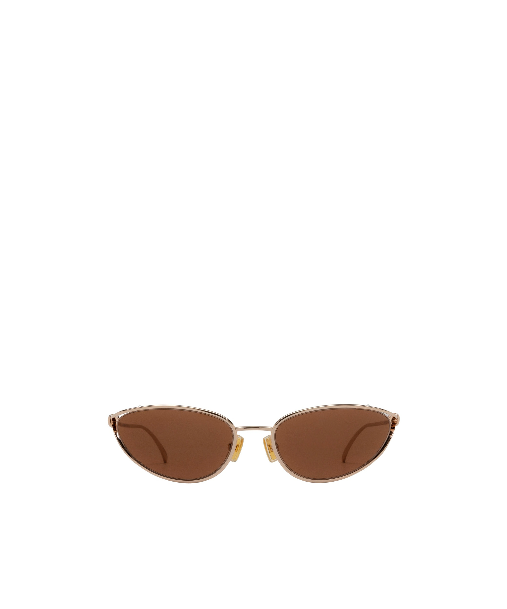 Bottega Veneta Bv1330s Linea Knot 003 Gold Brown Sunglasses In Brown