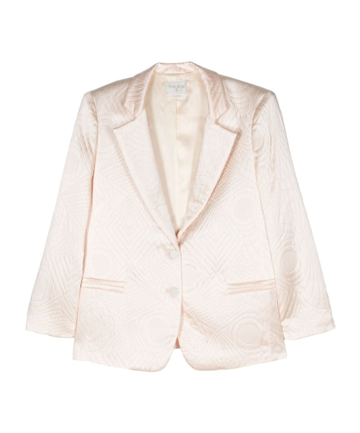 Forte Forte Quilted Single-breasted Blazer In White