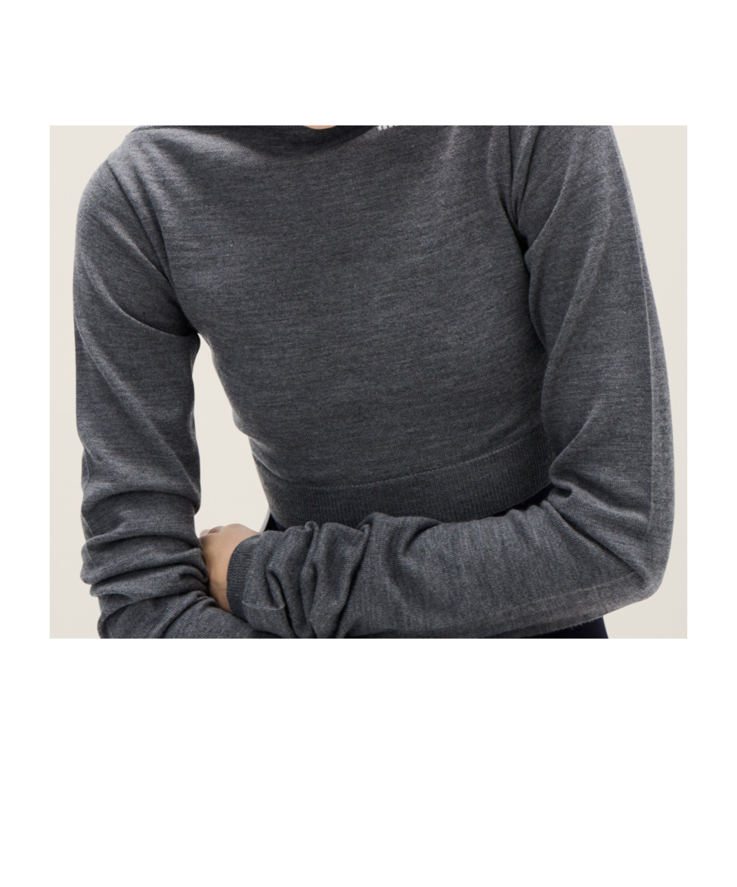 Miu Miu Women Wool Boat-neck Sweater In Gray