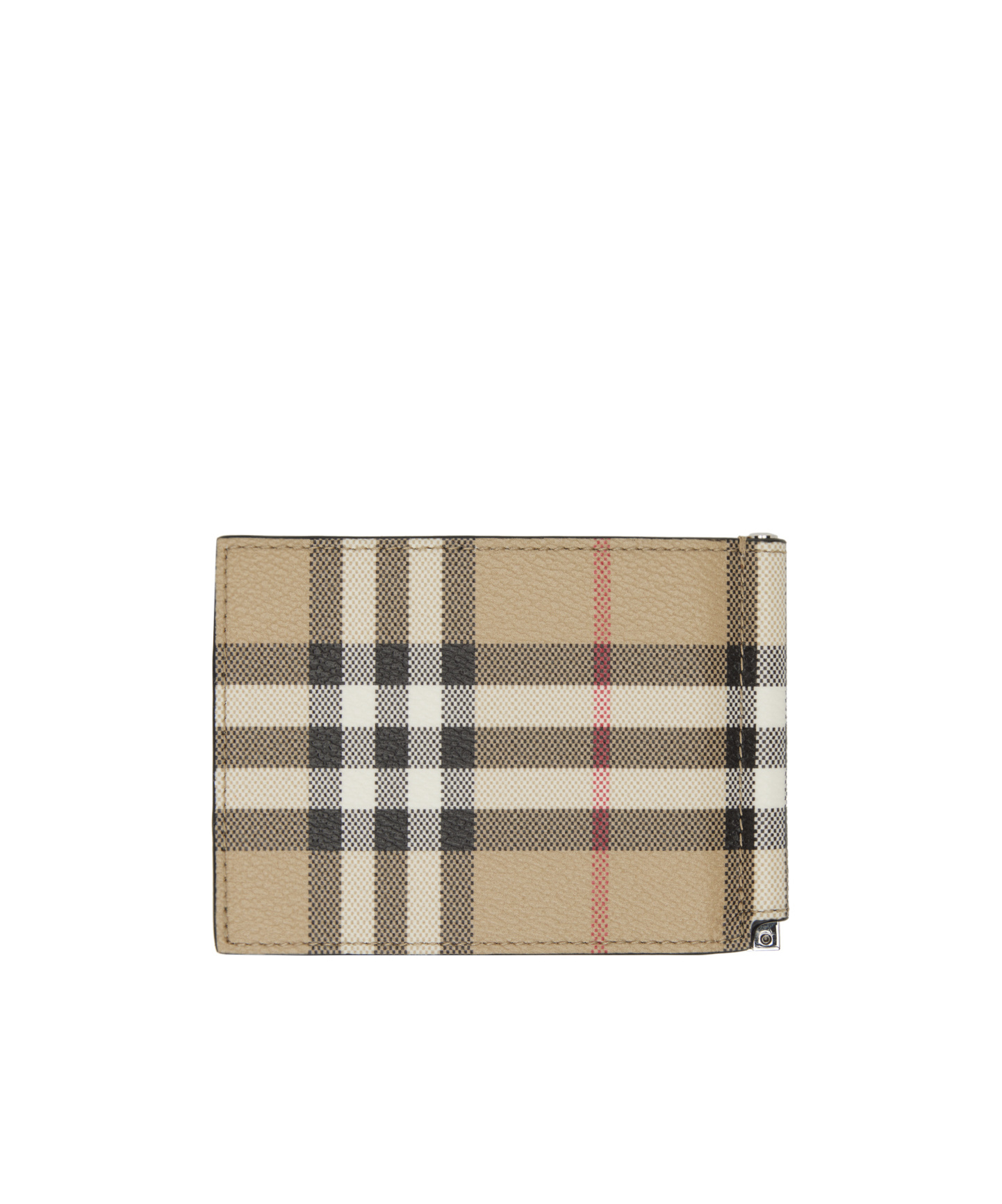 Burberry All-over Check Printed Bi-fold Wallet In Nude