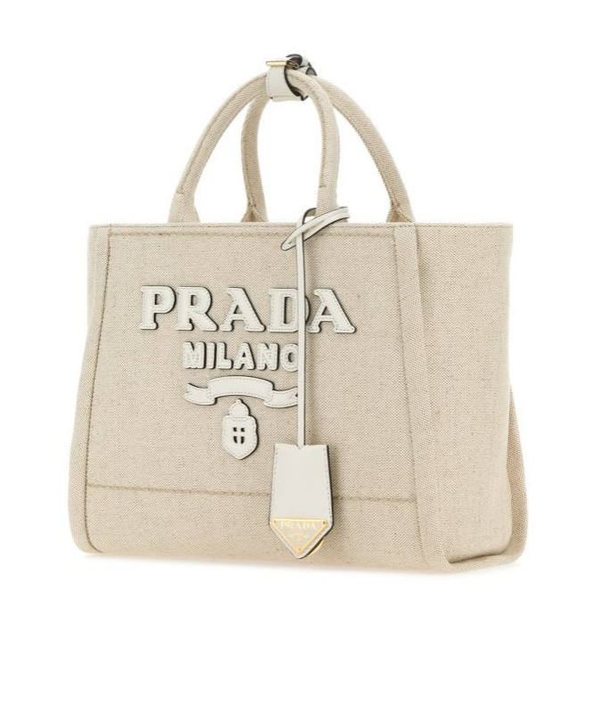 PRADA LARGE CANVAS TOTE BAG 