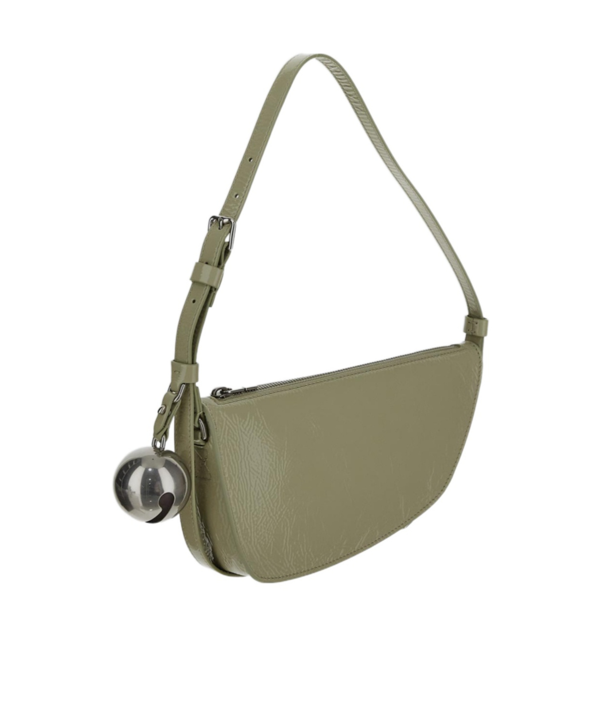 Burberry Mini Shield Shoulder Bag In Gray