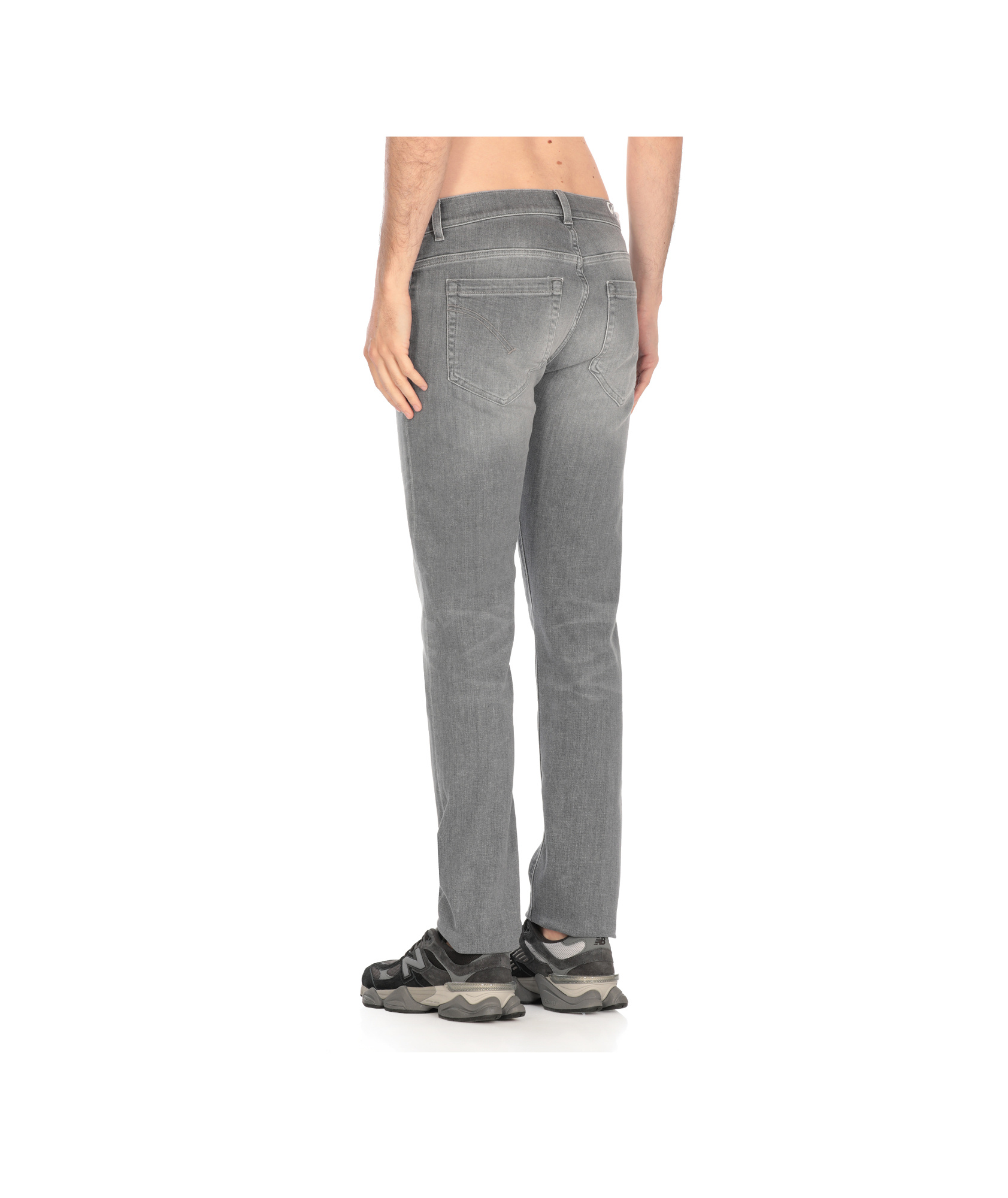 Dondup Denim Trousers With Belt Loops In Blue