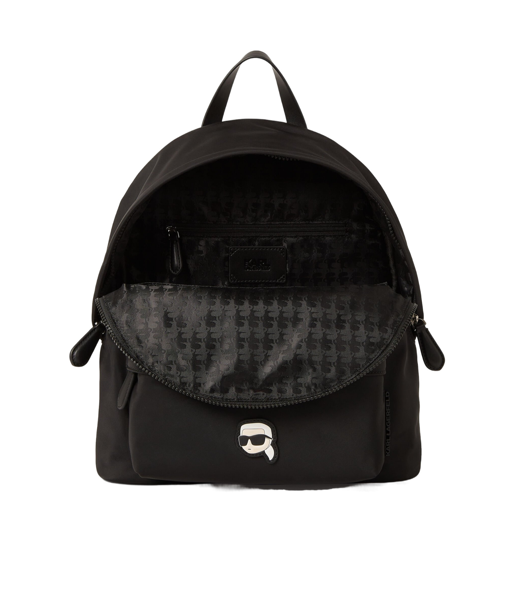 Karl Lagerfeld Top Handle Backpack In Black