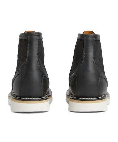 Gucci Logo-pattern Lace-up Boots In Black