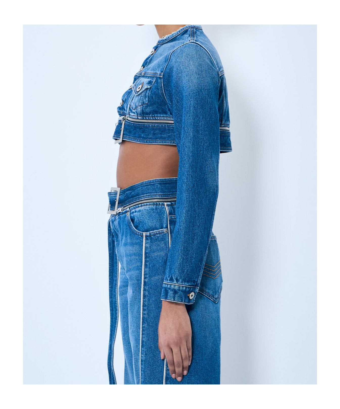Jean Paul Gaultier Cropped Denim Jacket