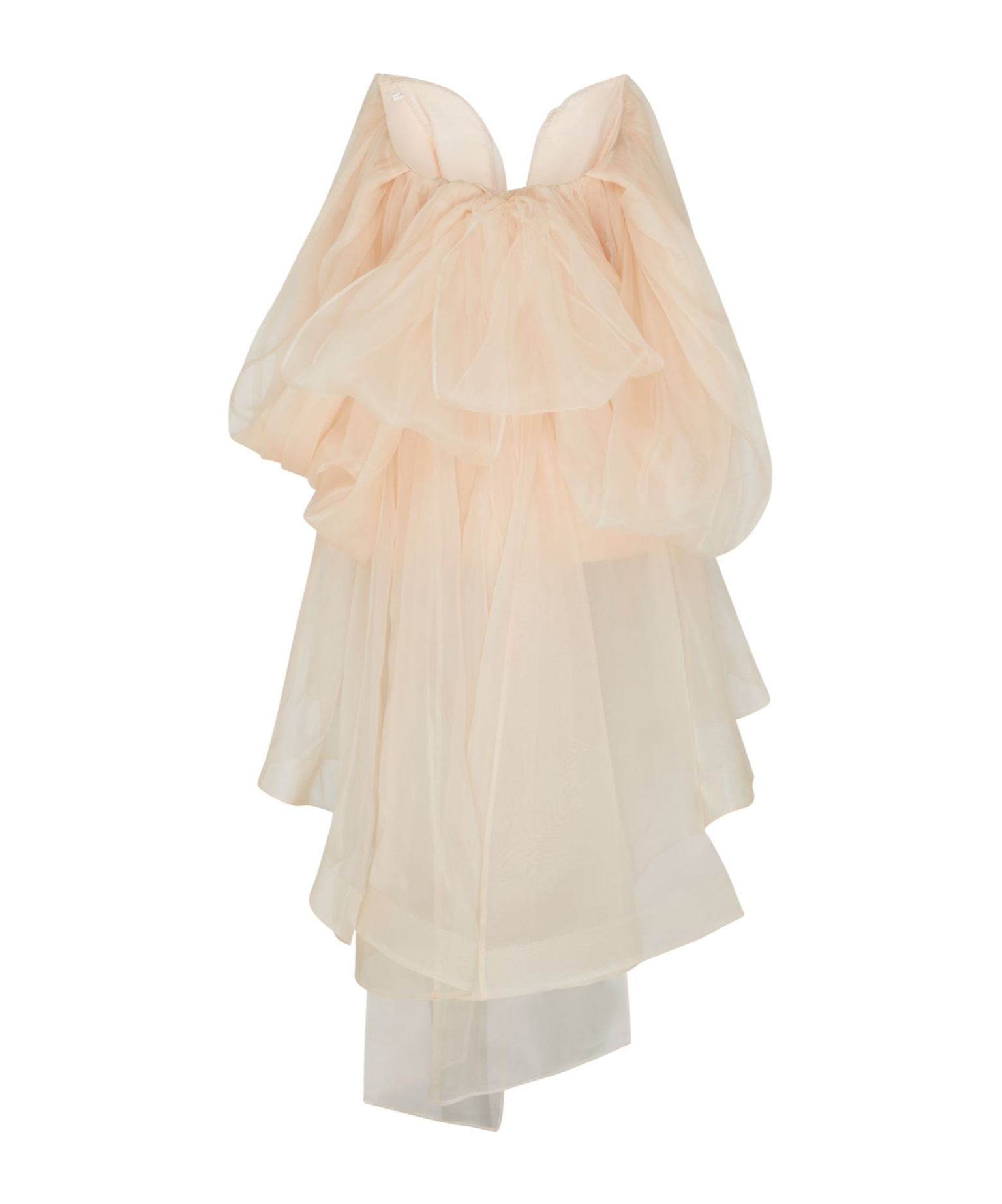 Shop Zimmermann Crush Strapless Mini Dress In Nude