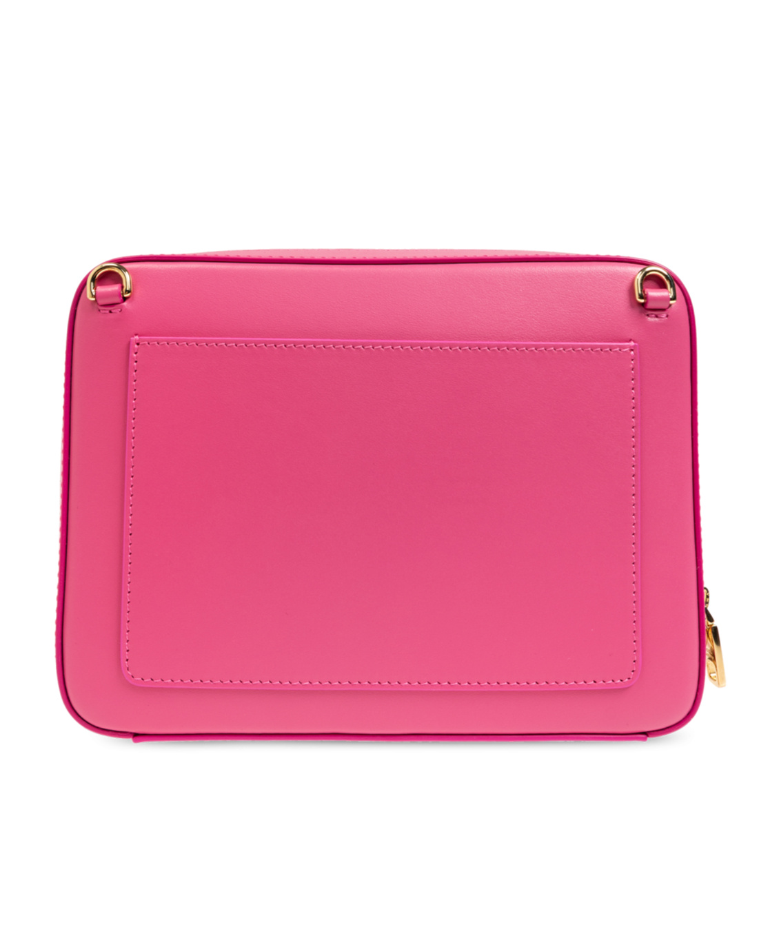 Dolce & Gabbana Medium Dg Logo Leather Camera Bag In Pink