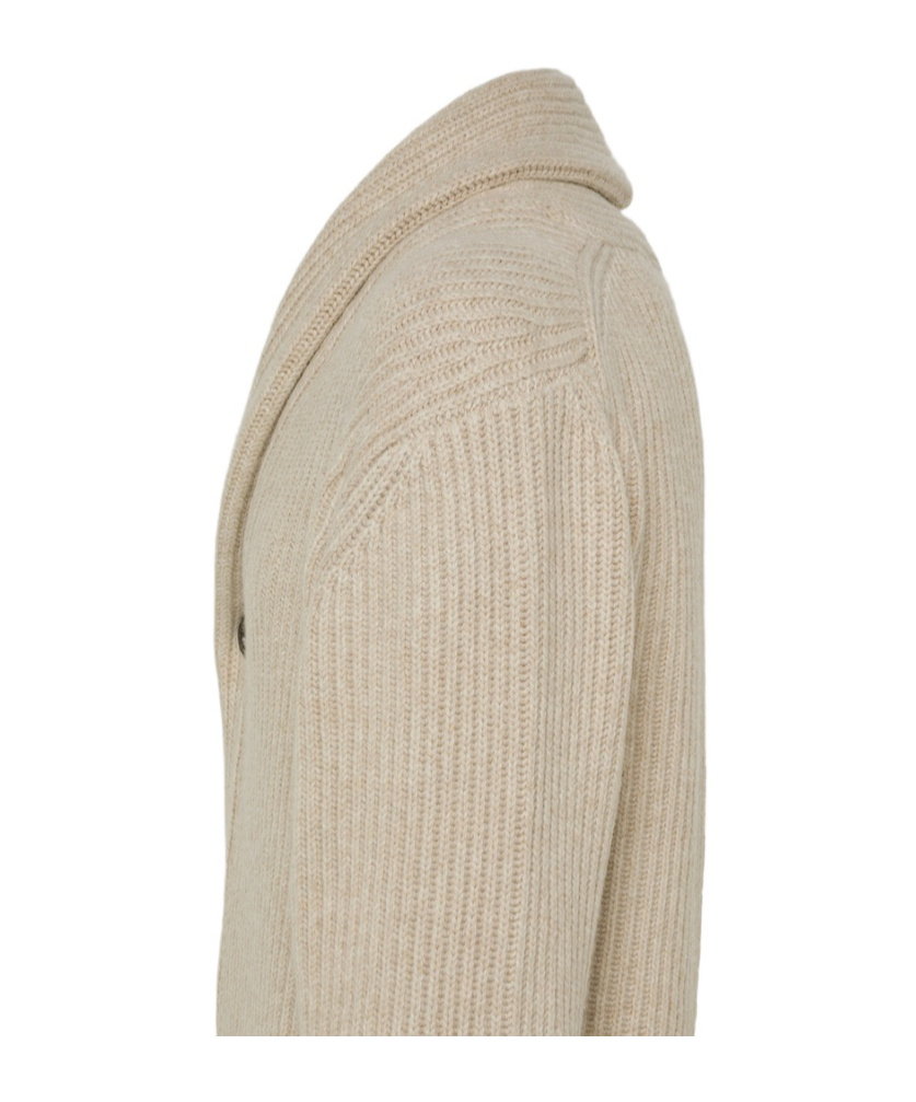 Peuterey Oban Shawl Collar Cardigan In Neutral