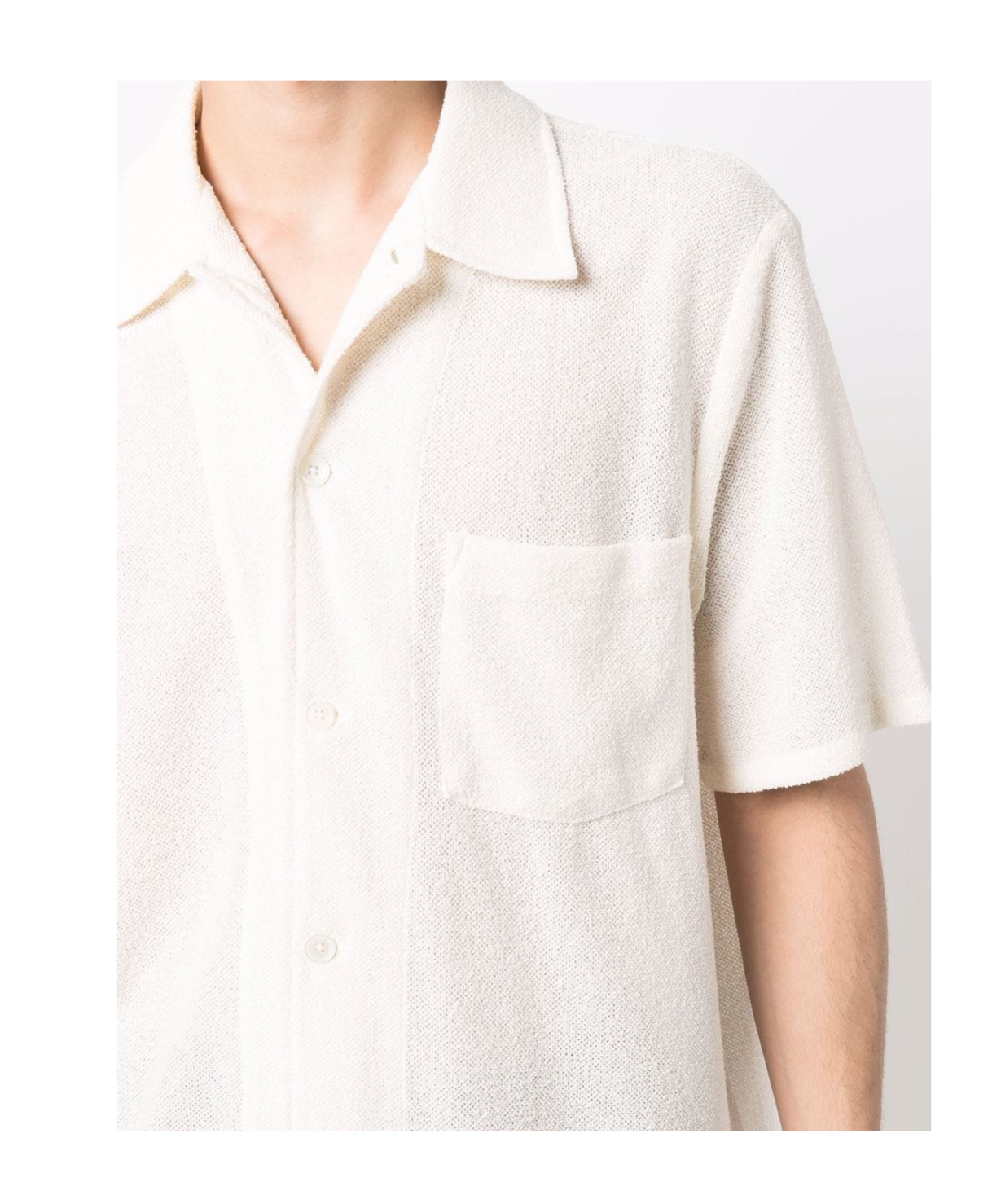 Our Legacy Textured-finish Short-sleeved Box Shirt