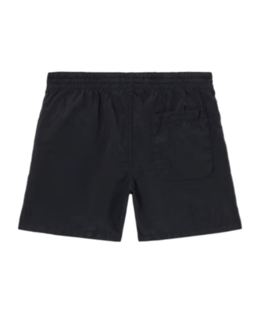 Stone Island Compass-badge Crinkled Shorts In Blue