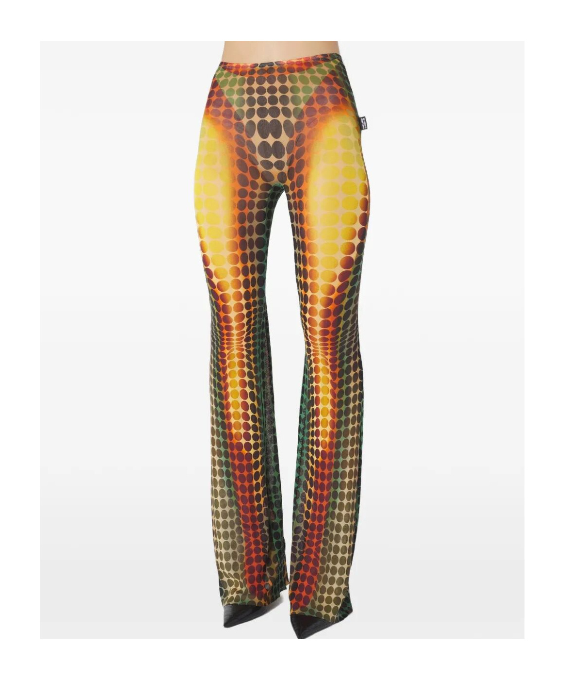 Jean Paul Gaultier Re-edition Flared Trousers In Multi