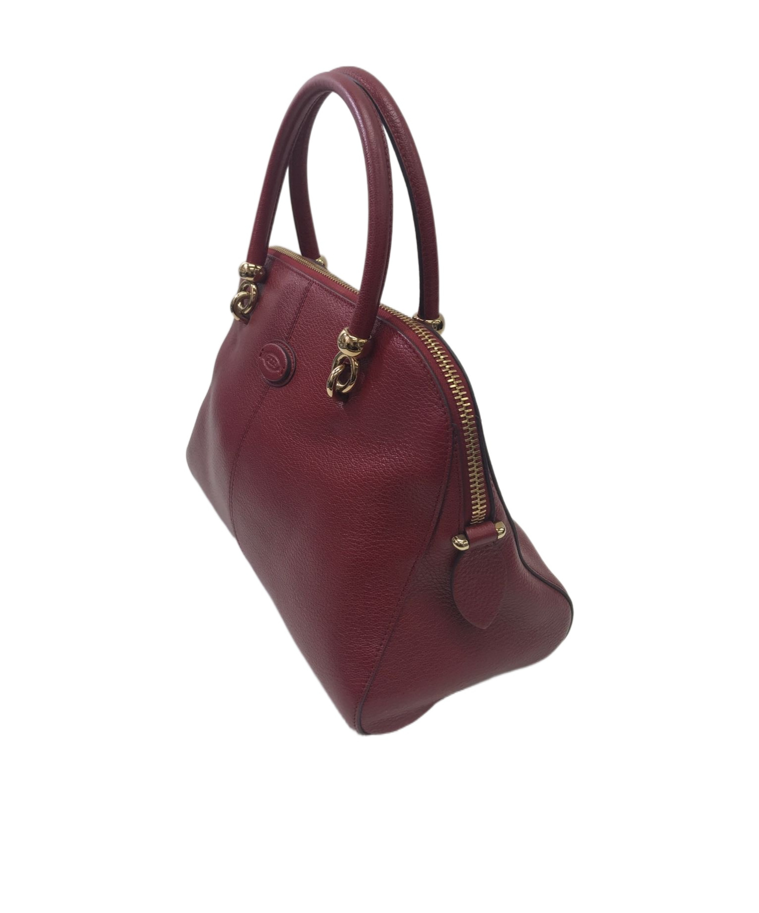 Tod's Zippered Shoulder Bag In Red
