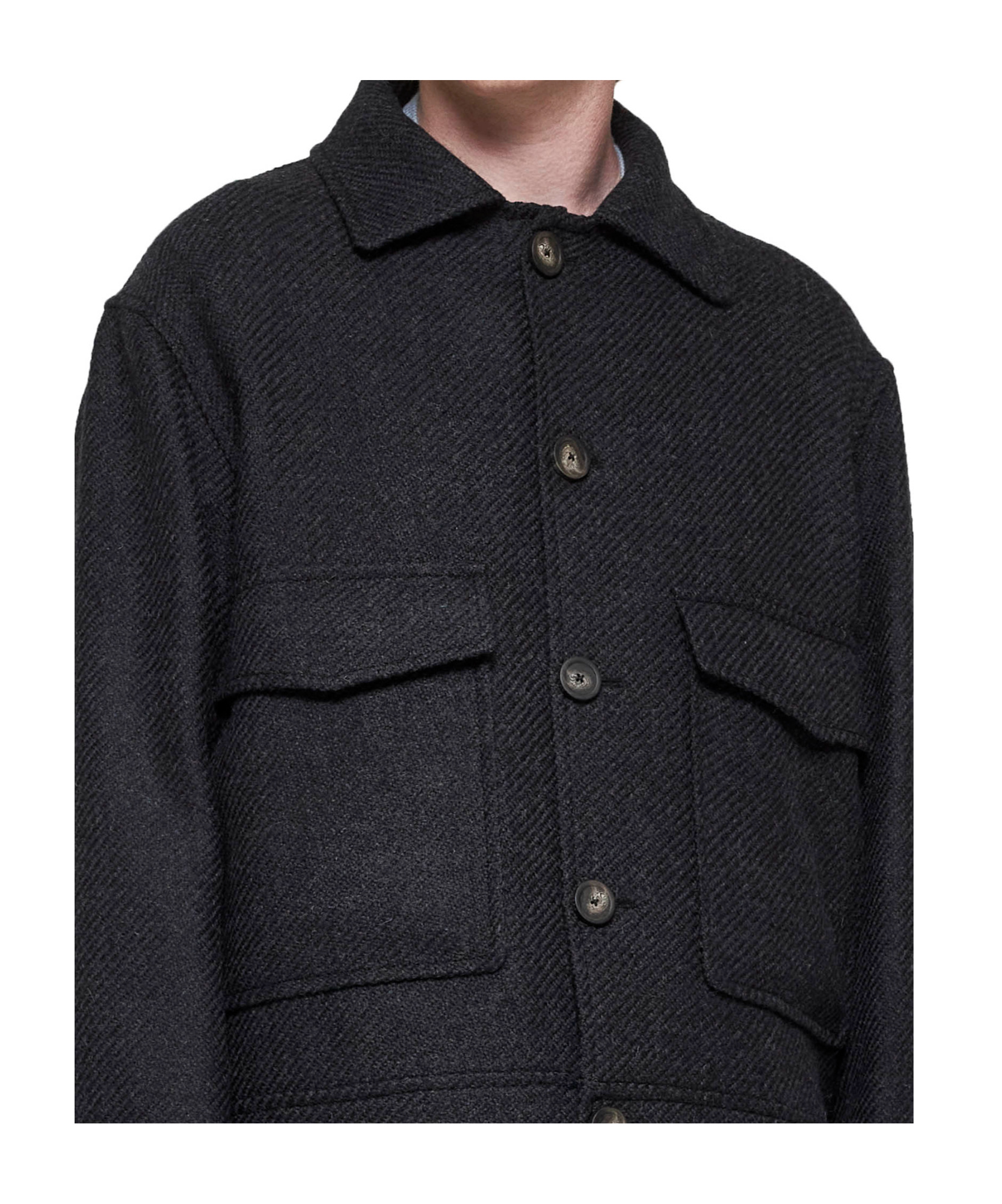 TAGLIATORE TAGLIATORE LONG-SLEEVED BUTTON-UP COAT