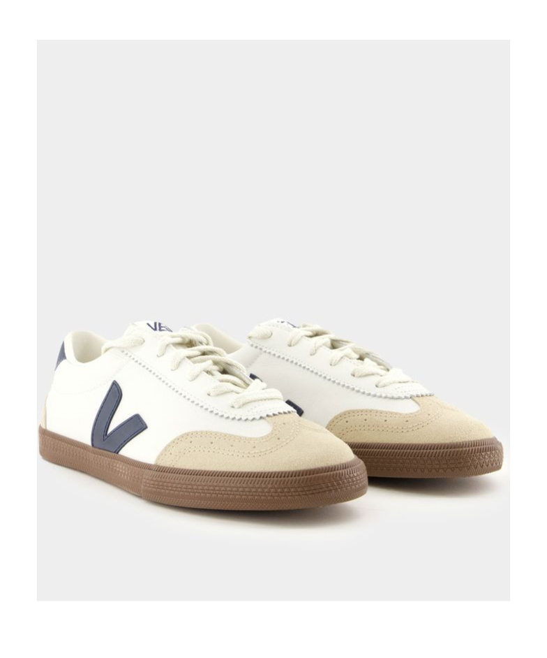 Veja Volley Leather Sneaker In Brown