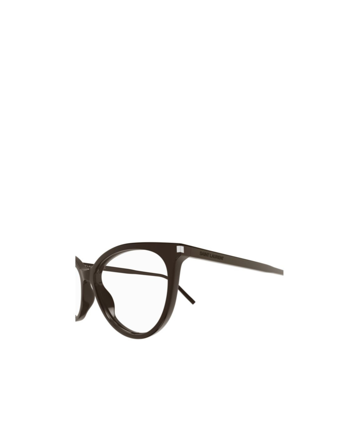 Saint Laurent Eyewear Cat-eye Frames Glasses In Brown