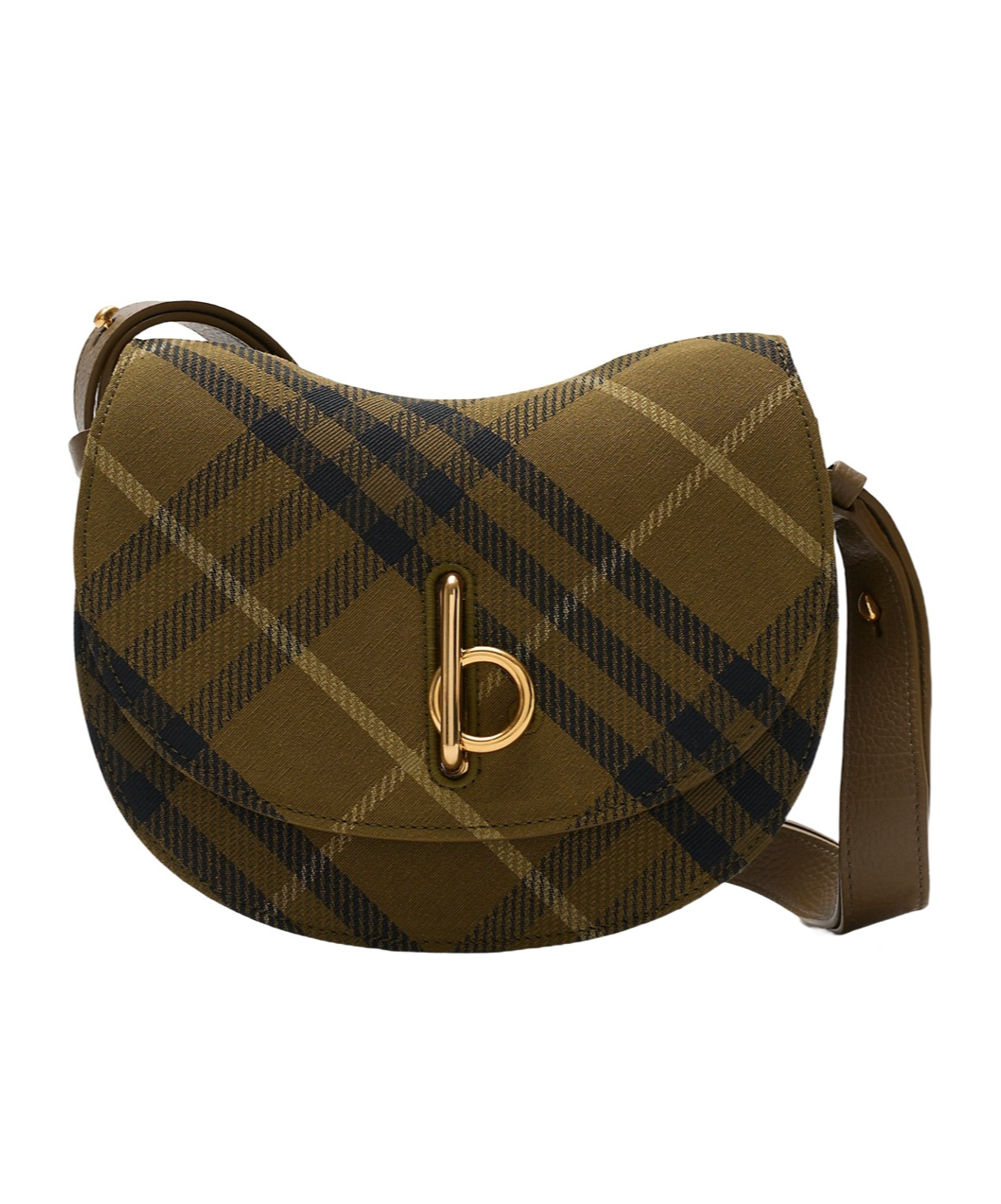Burberry Brown And Black Rocking Horse Shoulder Bab In Brown