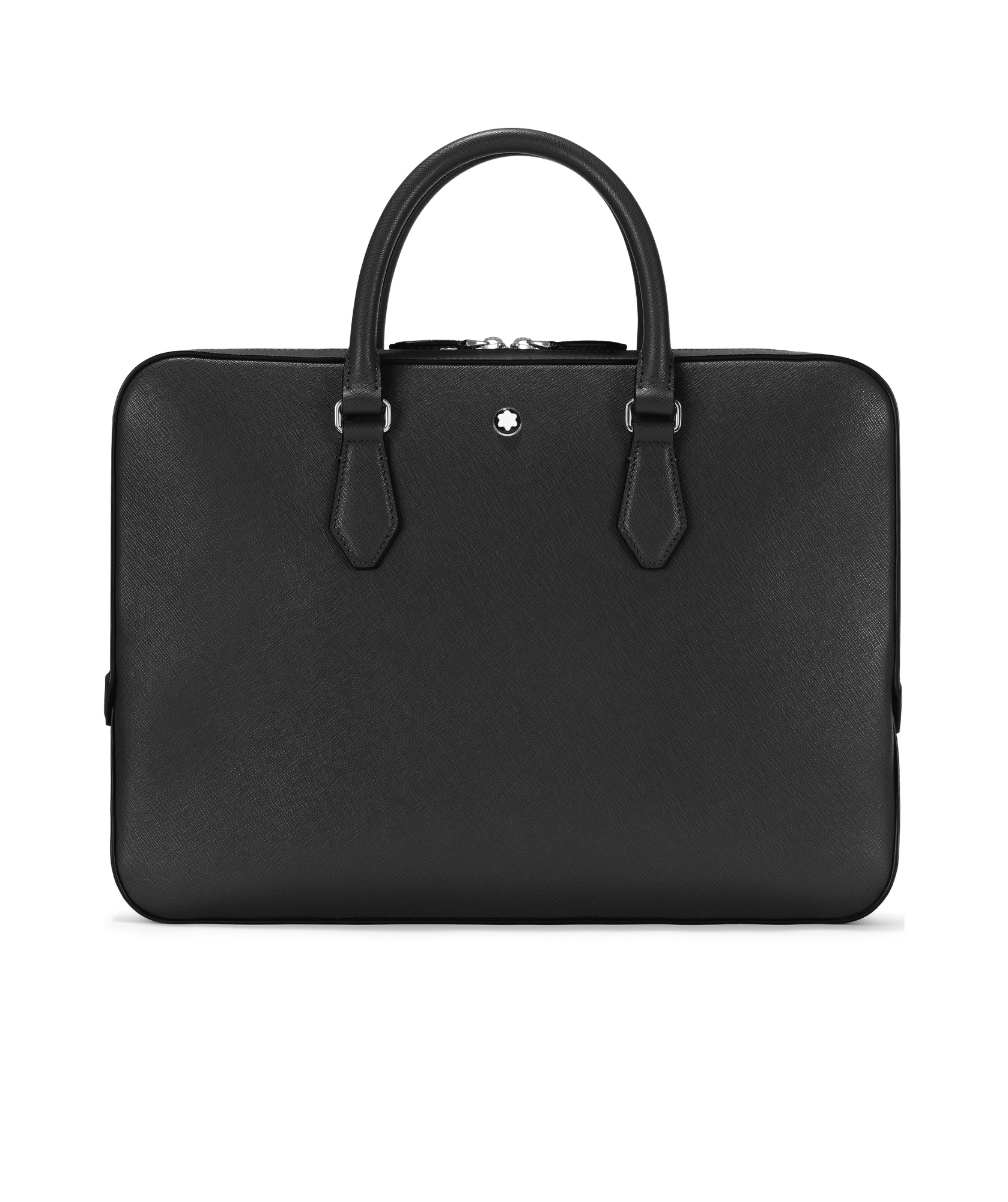 MONTBLANC LOGO-PLAQUE LEATHER LAPTOP BAG
