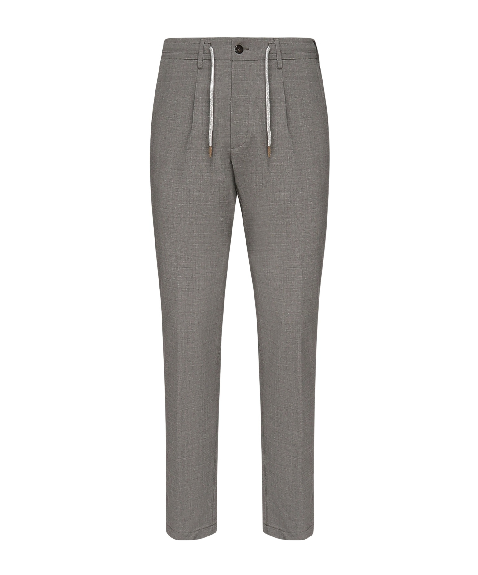 Eleventy Drawstring Waist Casual Pants In Gray