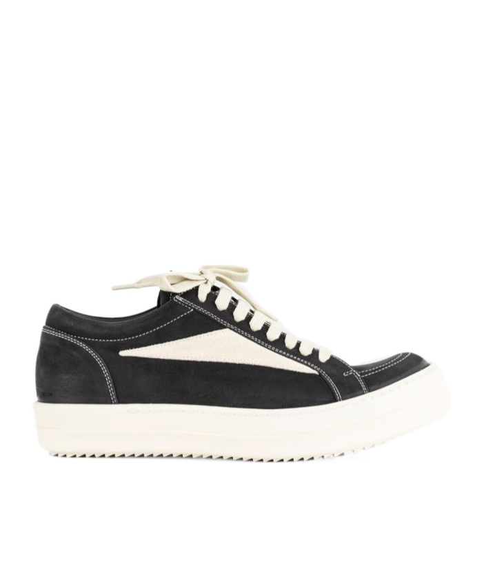 Rick Owens Panelled Lace-up Trainers In White