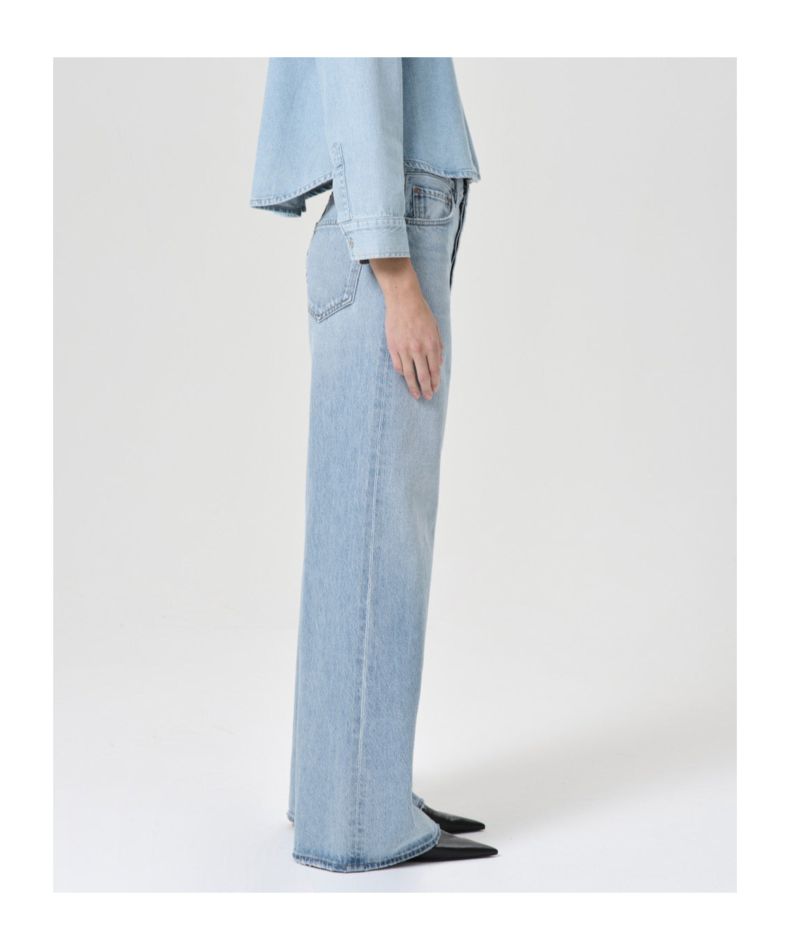 Agolde "kristen Jeans With Curved In Blue