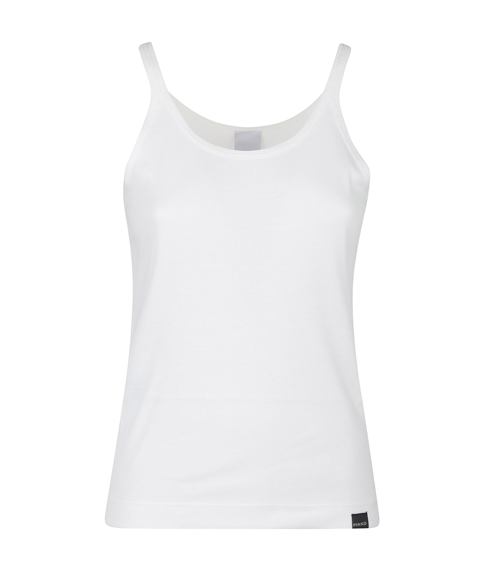 Pinko Round Neck Suspenders In White