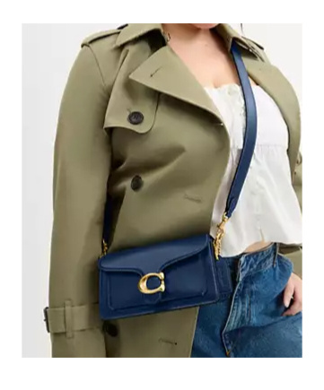 Coach Tabby Schultertasche 20 In Brass/dark Blue