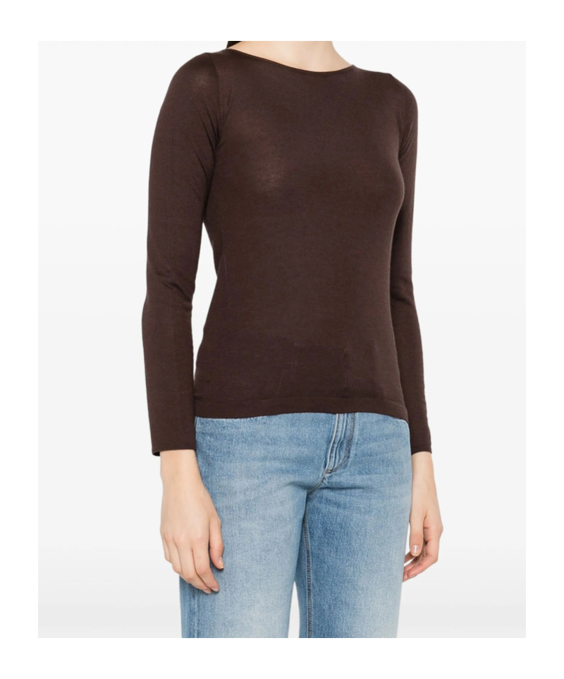 Brunello Cucinelli Cashmere Boat-neck Sweater In Burgundy