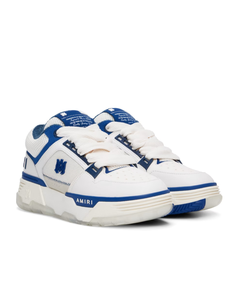 Amiri Men Two-tone Mesh And Leather Ma-1 Sneakers In White